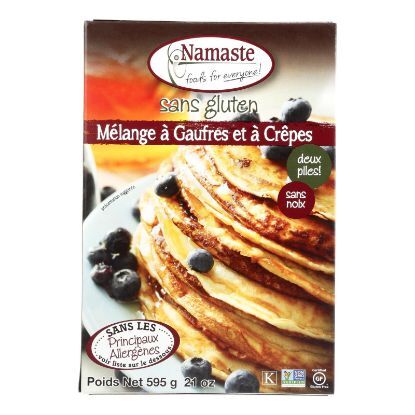 Namaste Foods Gluten Free Waffle and Pancake - Mix - Case of 6 - 21 oz.