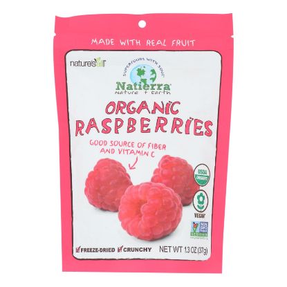 Natierra Freeze Dried - Raspberries - Case of 12 - 1.3 oz.