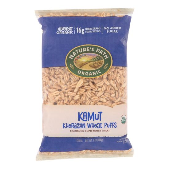 Nature's Path Organic Kamut Puffs Cereal - Case of 12 - 6 oz.