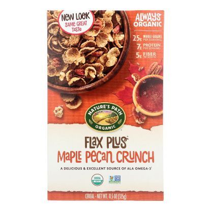 Nature's Path Maple Pecan Crunch - Flax Plus - Case of 12 - 11.5 oz.