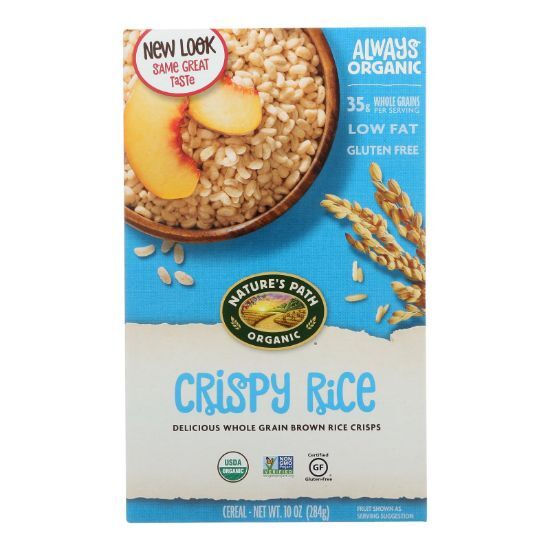 Nature's Path Organic Whole Grain Crispy Rice Cereal - Case of 12 - 10 oz.