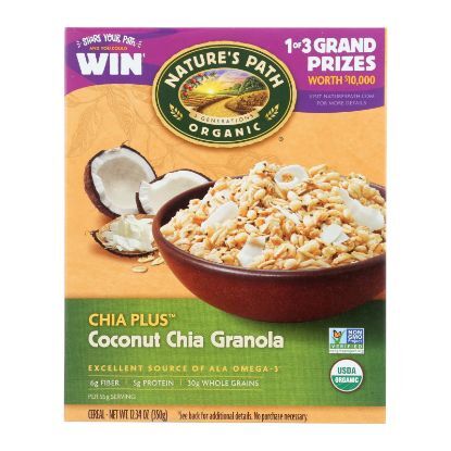 Nature's Path Organic Chia Plus Granola - Coconut Chia - Case of 12 - 12.34 oz.