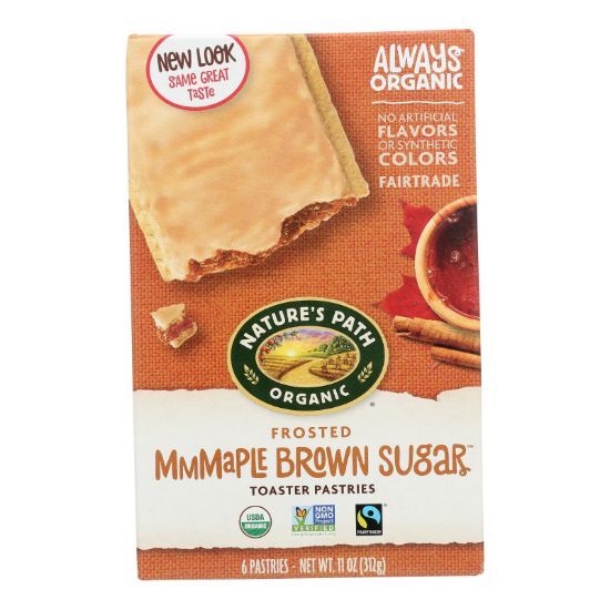 Nature's Path Organic Frosted Toaster Pastries - Mmmaple Brown Sugar - Case of 12 - 11 oz.