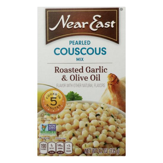 Near East Couscous - Garlic and Olive Oil - Case of 12 - 4.7 oz.