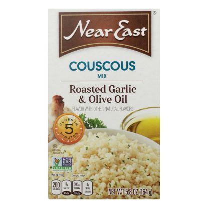 Near East Couscous Roasted - Olive Oil and Garlic - Case of 12 - 5.8 oz.