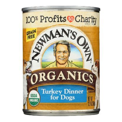 Newman's Own Organics Turkey Grain Free Dinner - Organic - Case of 12 - 12.7 oz.