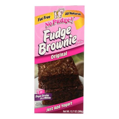 No Pudge Fudge Brownie Mix - Original - Case of 6 - 13.7 oz.