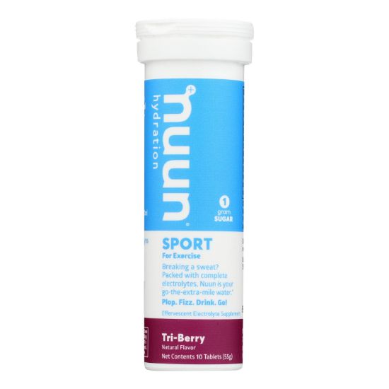 Nuun Hydration Nuun Active - Tri - Berry - Case of 8 - 10 Tablets