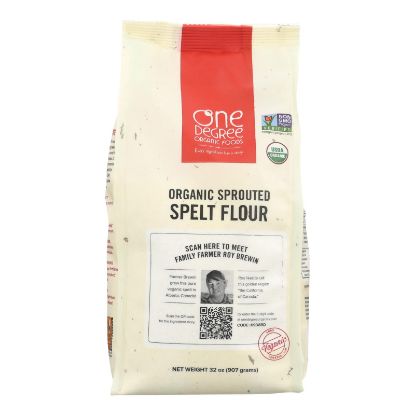 One Degree Organic Foods Sprouted Spelt Flour - Organic - Case of 6 - 32 oz.