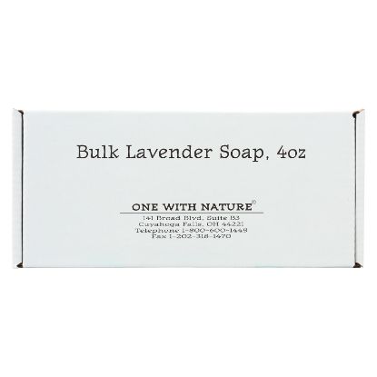 One With Nature Bar Soap - Lavender - Case of 24 - 4 oz.