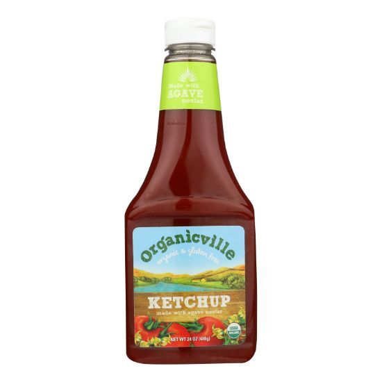 Organic Ville Organic Ketchup - Tomato - Case of 12 - 24 oz.