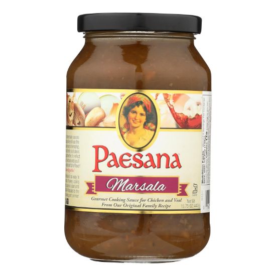 Paesana Cooking Marsala - Sauce - Case of 6 - 15.75 oz.