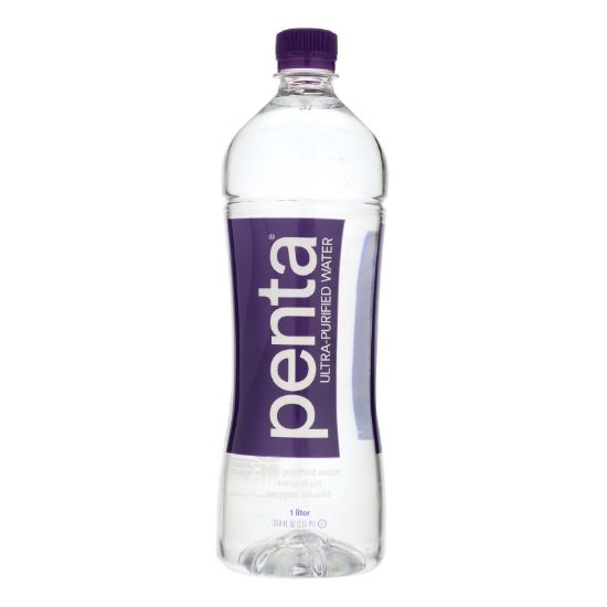 Penta Purified Water Ultra Purified Water - Case of 12 - 1 Liter