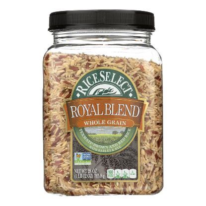 Rice Select Royal Blend - White Brown and Red - Case of 4 - 28 oz.