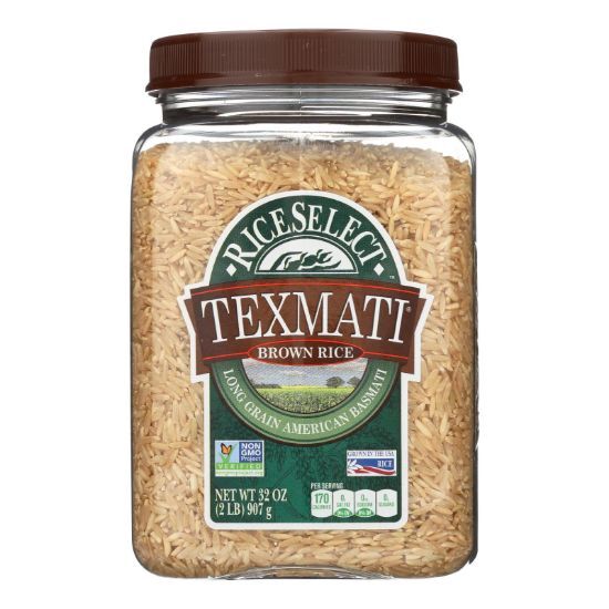 Rice Select Texmati Rice - Brown - Case of 4 - 32 oz.