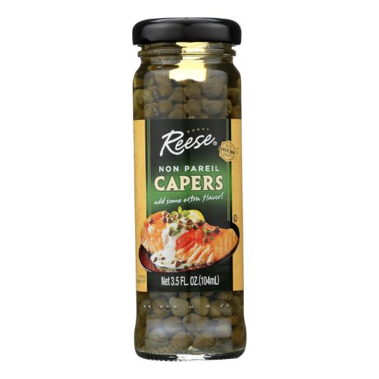 Reese Non Pareil Capers - Case of 12 - 3.5 oz.