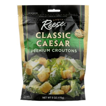 Reese Croutons Caesar Salad - Case of 12 - 6 oz.