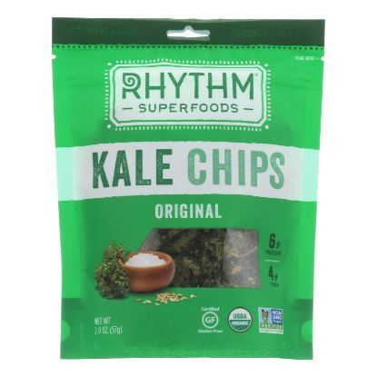 Rhythm Superfoods Kale Chips - Original - Case of 12 - 2 oz.