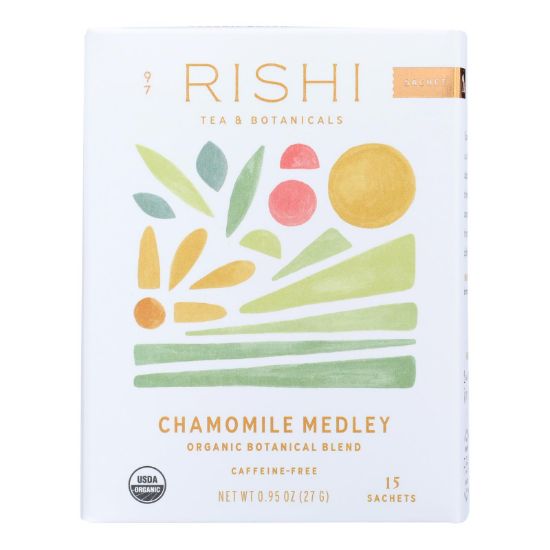 Rishi Herbal Blend - Chamomile Medley - Case of 6 - 15 Bags