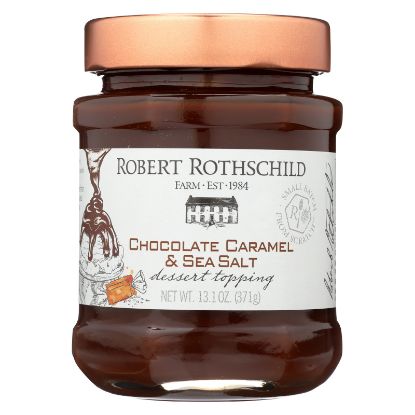Robert Rothschild Farm Dessert Topping - Chocolate Caramel and Sea Salt - Case of 6 - 13.1 oz.