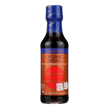 San - J Shoyu Soy Sauce - Organic - Case of 6 - 10 Fl oz.