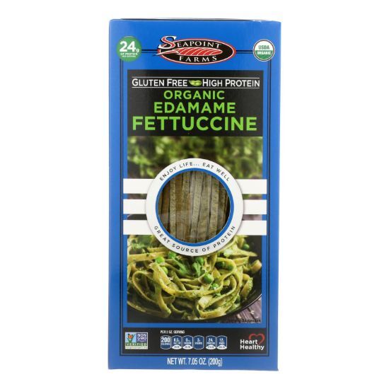 Seapoint Farms Edamame Fettuccine - Case of 12 - 7.5 oz.