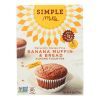 Simple Mills Almond Flour Banana Muffin and Bread Mix - Case of 6 - 9 oz.