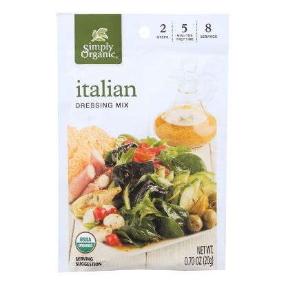 Simply Organic Italian Salad Dressing Mix - Case of 12 - 0.7 oz.