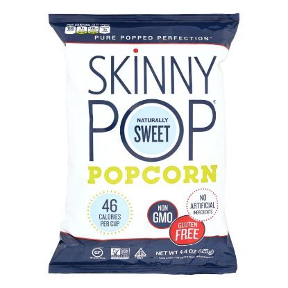 Skinnypop Popcorn Skinny Pop - Naturally Sweet - Case of 12 - 4.4 oz.
