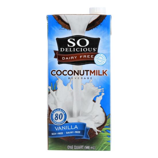 So Delicious Coconut Milk Beverage - Vanilla - Case of 12 - 32 Fl oz.