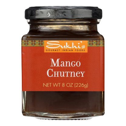 Sukhi's Gourmet Indian Food Chutney - Mango - Case of 6 - 8 oz.