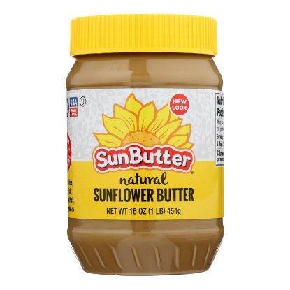 Sunbutter Sunflower Butter - Natural - Case of 6 - 16 oz.