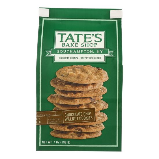 Tate's Bake Shop Chocolate Chip Walnut Cookies - Case of 12 - 7 oz.