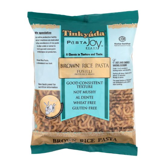 Tinkyada Brown Rice Pasta - Fusilli - Case of 12 - 16 oz