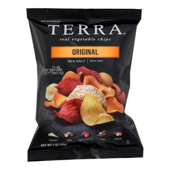 Terra Chips Exotic Vegetable Chips - Original - Case of 24 - 1 oz.