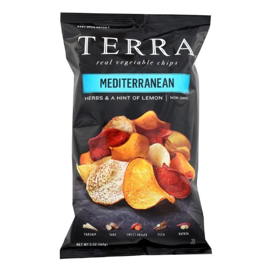 Terra Chips Exotic Vegetable Chips - Mediterranean - Case of 12 - 5 oz.