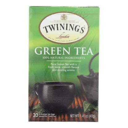 Twining's Tea Green Tea - Natural - Case of 6 - 20 Bags