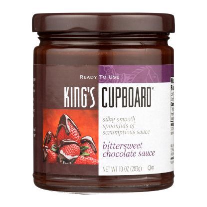 The King's Cupboard Dessert Sauces - Bittersweet Chocolate - Case of 12 - 10.4 oz.