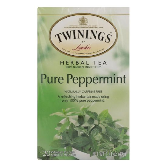 Twining's Tea Jacksons of Piccadilly Tea - Pure Peppermint - Case of 6 - 20 Bags