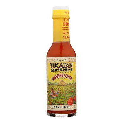 Try Me Yucatan Sunshine - Habanero Pepper Sauce - Case of 6 - 5 Fl oz.