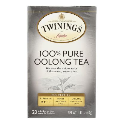 Twining's Tea Black Tea - China Oolong - Case of 6 - 20 Bags