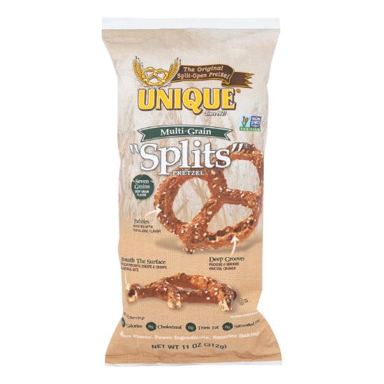 Unique Pretzels - Splits - Multi Grain - Case of 12 - 11 oz.