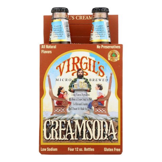 Virgil's Rootbeer Cream Soda - Cream - Case of 6 - 12 Fl oz.