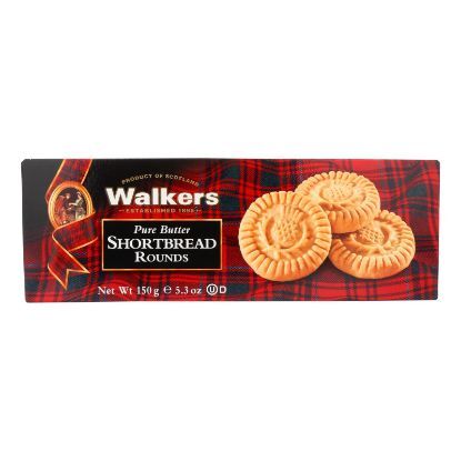 Walkers Shortbread - Pure Butter Round - Case of 12 - 5.3 oz.