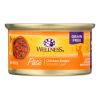 Wellness Pet Products Cat Food - Chicken Recipe - Case of 24 - 3 oz.