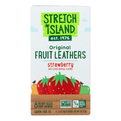 Stretch Island Organic Fruit Strip - Strawberry - Case of 9 - 4 oz.
