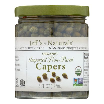 Jeff's Natural Jeff's Natural Imported Non Pareil Capers - Capers - Case of 6 - 6 oz.