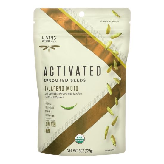 Living Intentions Organic Sprouted Seeds - Sunflower and Greens - Case of 6 - 8 oz.