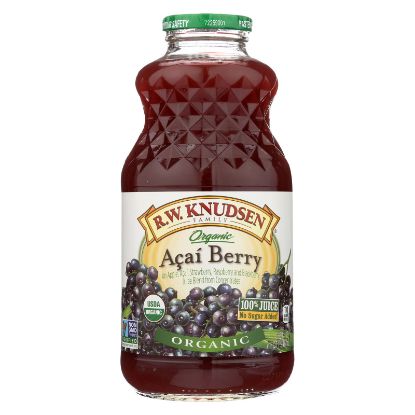 R.W. Knudsen Organic Juice - Acai Berry - Case of 1 - 32 Fl oz.