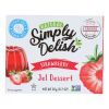 Simply Delish Jel Dessert - Strawberry - Case of 6 - 1.6 oz.